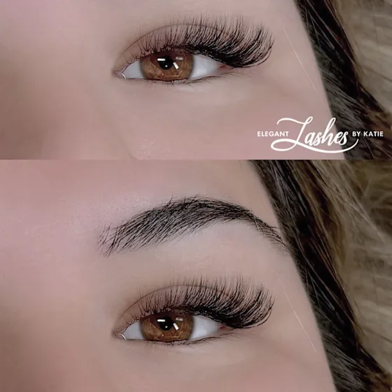 Volume lash extension detail from the Elegant Lashes portfolio