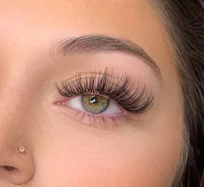 Elegant Russian volume lash extension fill Orange County - Russian volume maintenance refill service OC salon